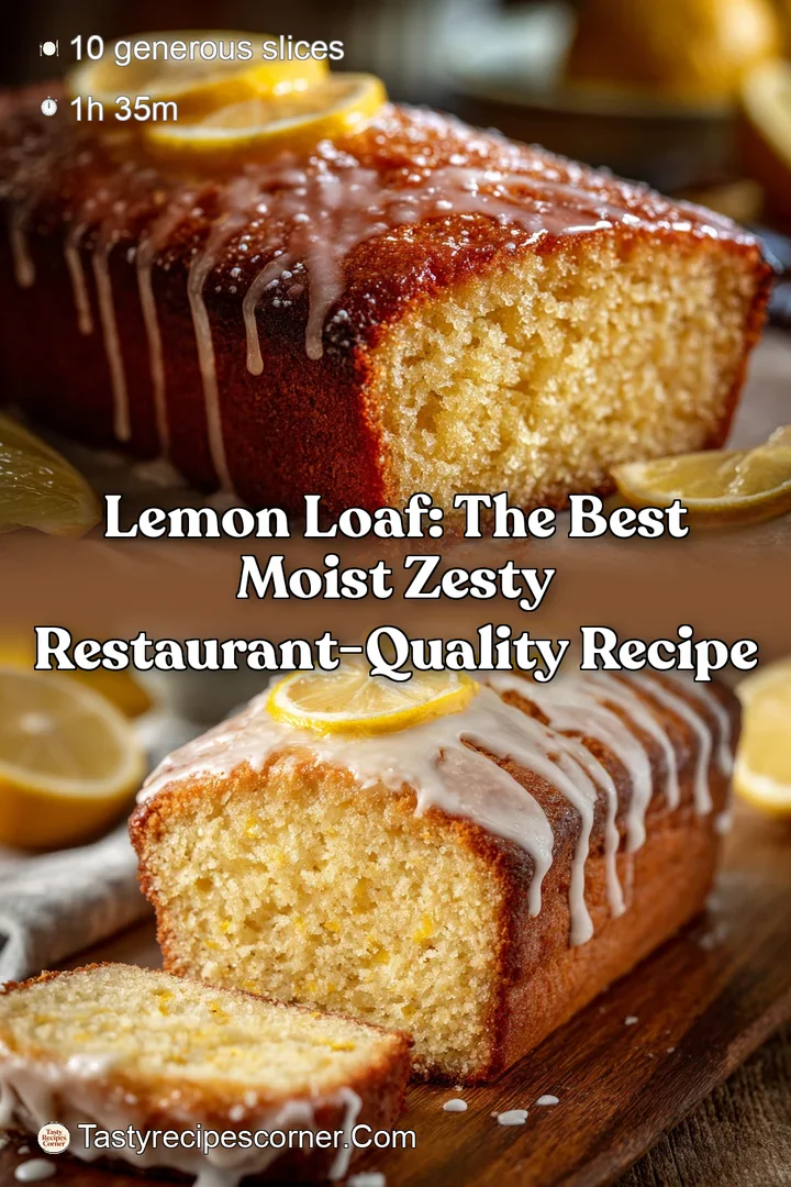 Lemon Loaf: The Best Moist Zesty Restaurant-Quality Recipe
