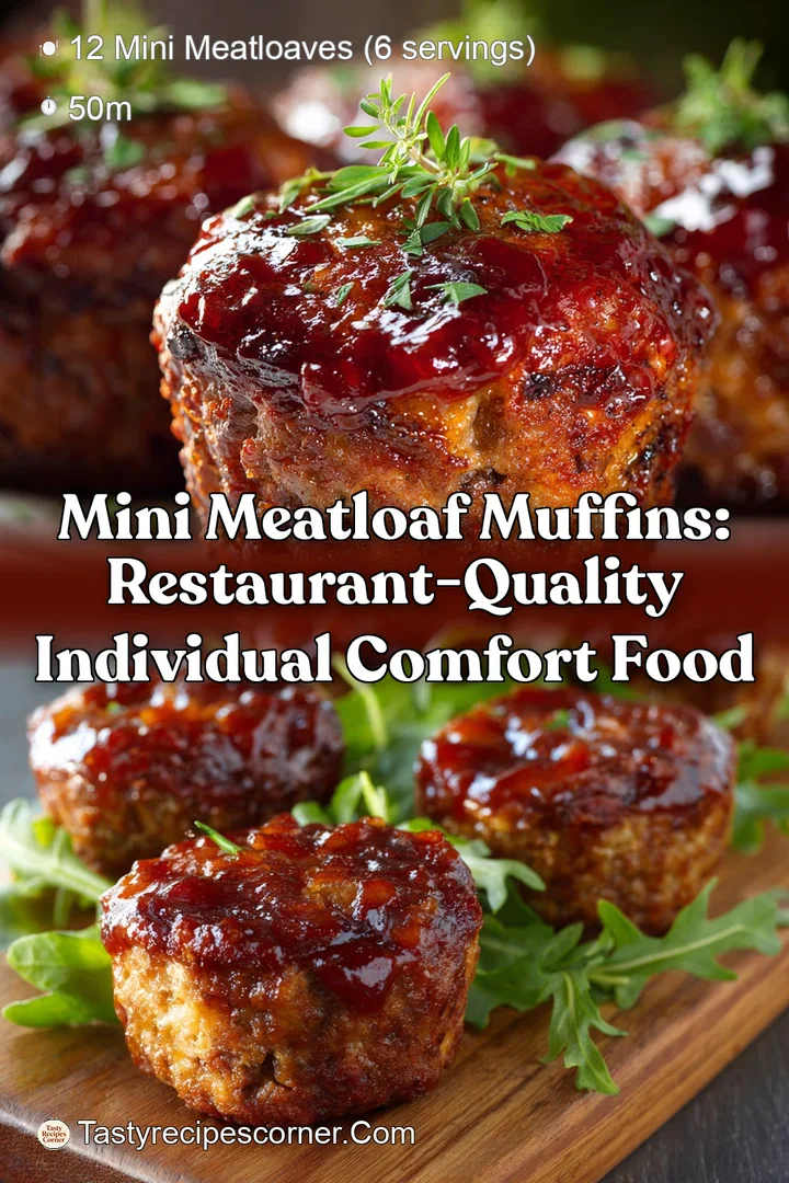 Mini Meatloaf Muffins: Restaurant-Quality Individual Comfort Food