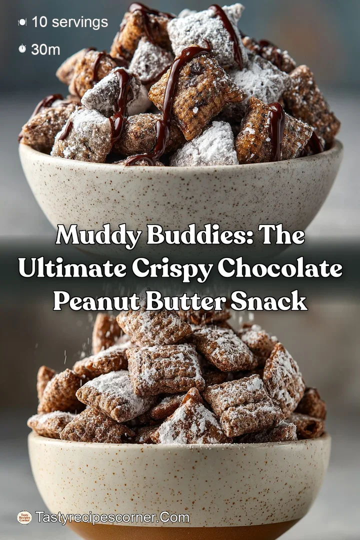 Muddy Buddies: The Ultimate Crispy Chocolate Peanut Butter Snack