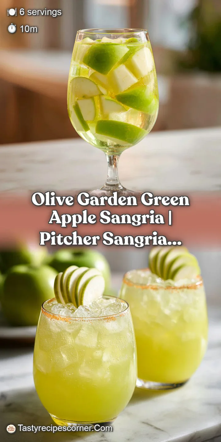 Close-up of chilled green apple sangria, condensation on glass, showcasing crisp apple slices and subtle bubbles.