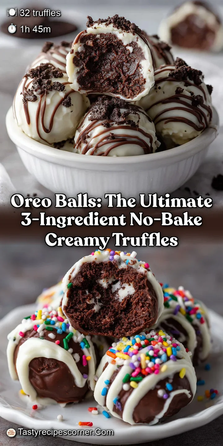 Oreo Balls: The Ultimate 3-Ingredient No-Bake Creamy Truffles