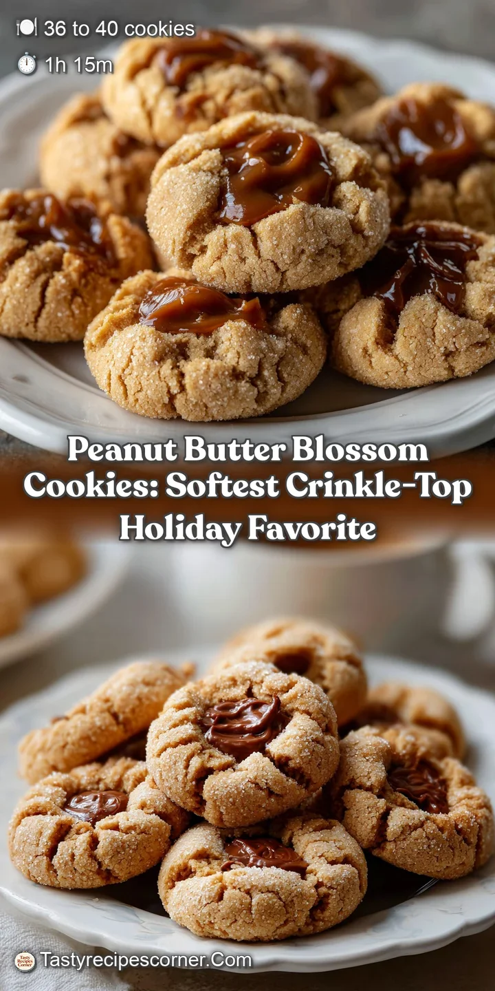 Peanut Butter Blossom Cookies: Softest Crinkle-Top Holiday Favorite