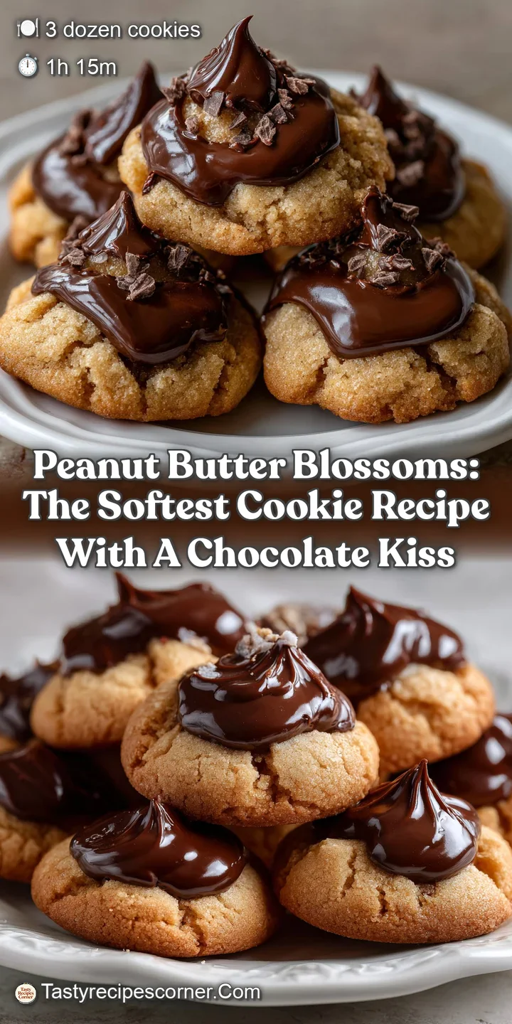 Peanut Butter Blossoms: The Softest Cookie Recipe With a Chocolate Kiss