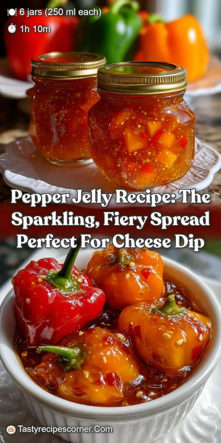 Pepper Jelly Recipe: The Sparkling Fiery Spread Perfect for Cheese Dip