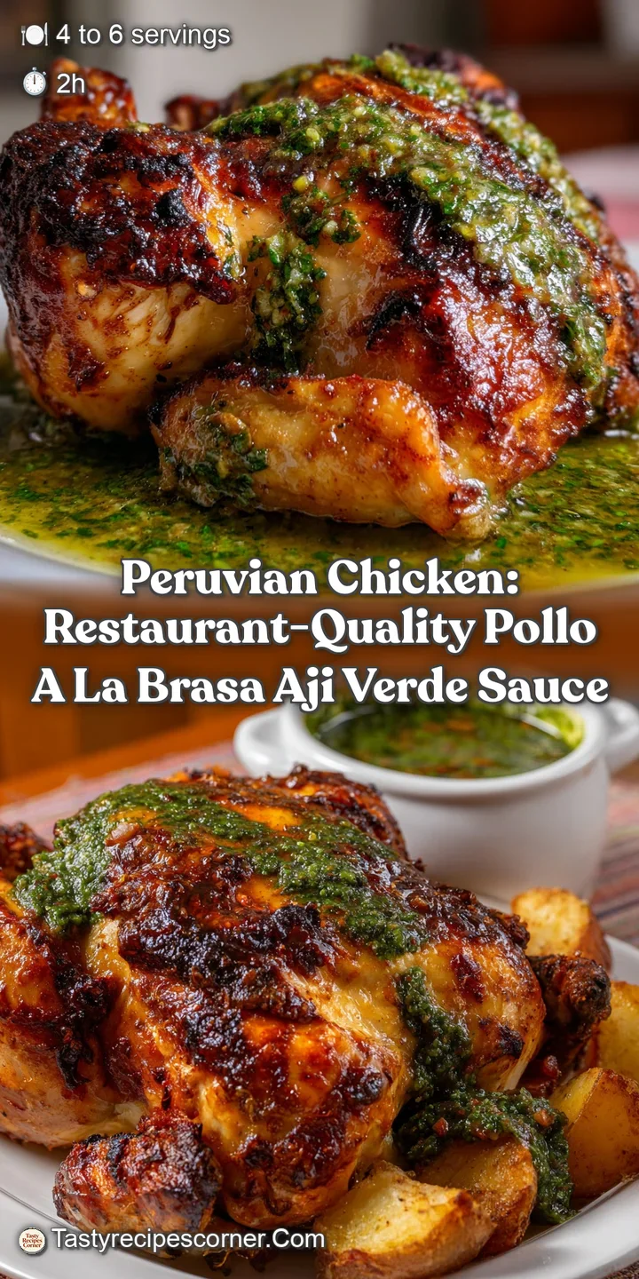 Peruvian Chicken: Restaurant-Quality Pollo a la Brasa Aji Verde Sauce