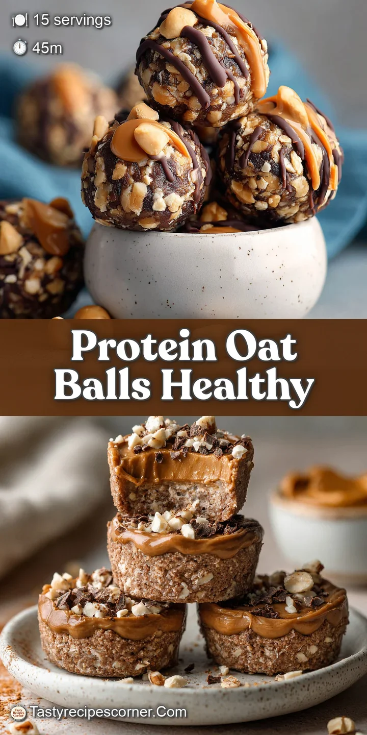 Close-up of an energy ball, showcasing the slightly rough texture and rich, nutty color; flecks of oats and flaxseed catch...