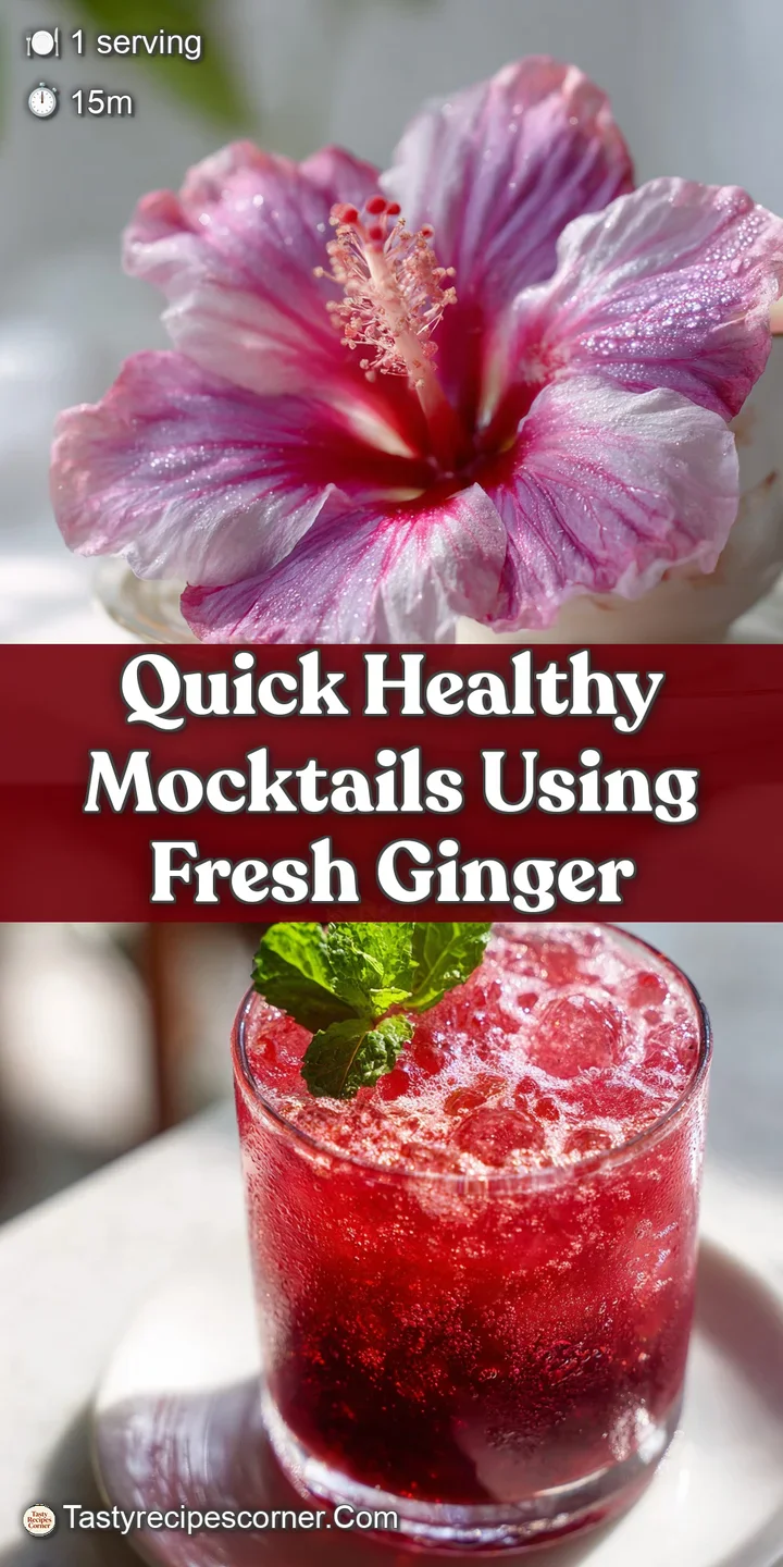 Close-up of a chilled mocktail, condensation on the glass, showcasing fresh ginger and bright citrus colors; thirst-quench...