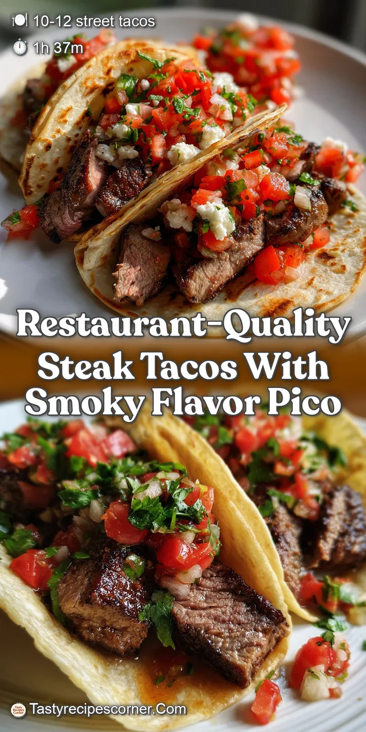 Restaurant-Quality Steak Tacos with Smoky Flavor Pico