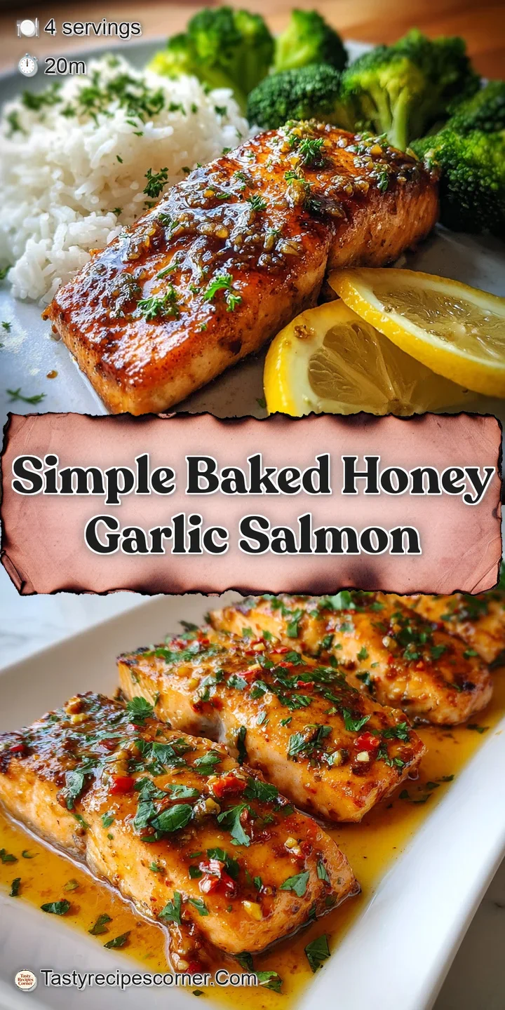Close-up of tender, moist salmon with a sticky, caramelized honey garlic crust, showcasing the delicious texture and color.