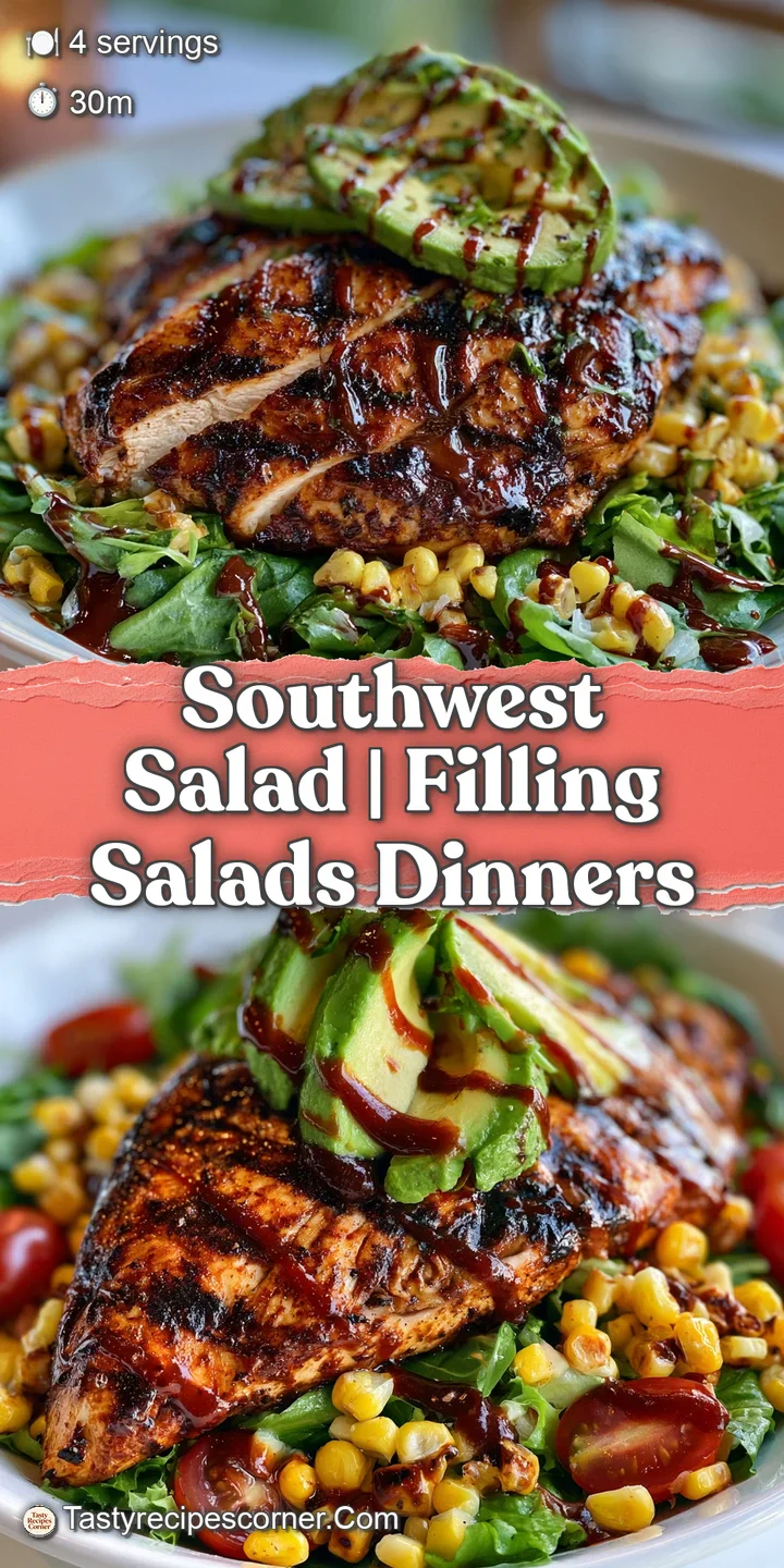 Close-up of creamy avocado cubes and charred corn kernels glistening with a light zesty dressing on fresh greens.