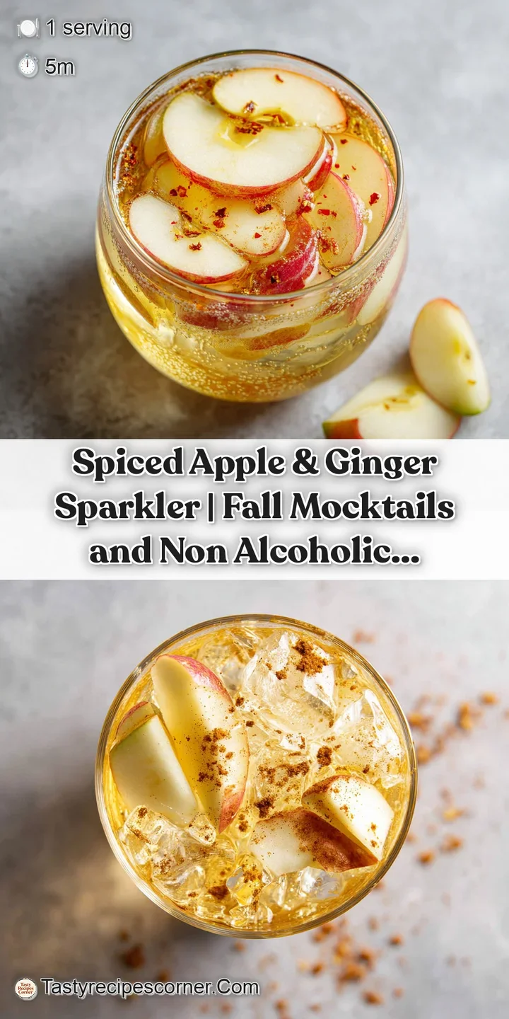 Close-up of a refreshing amber mocktail, showing vibrant spices and a light, airy foam topping, ready to sip.