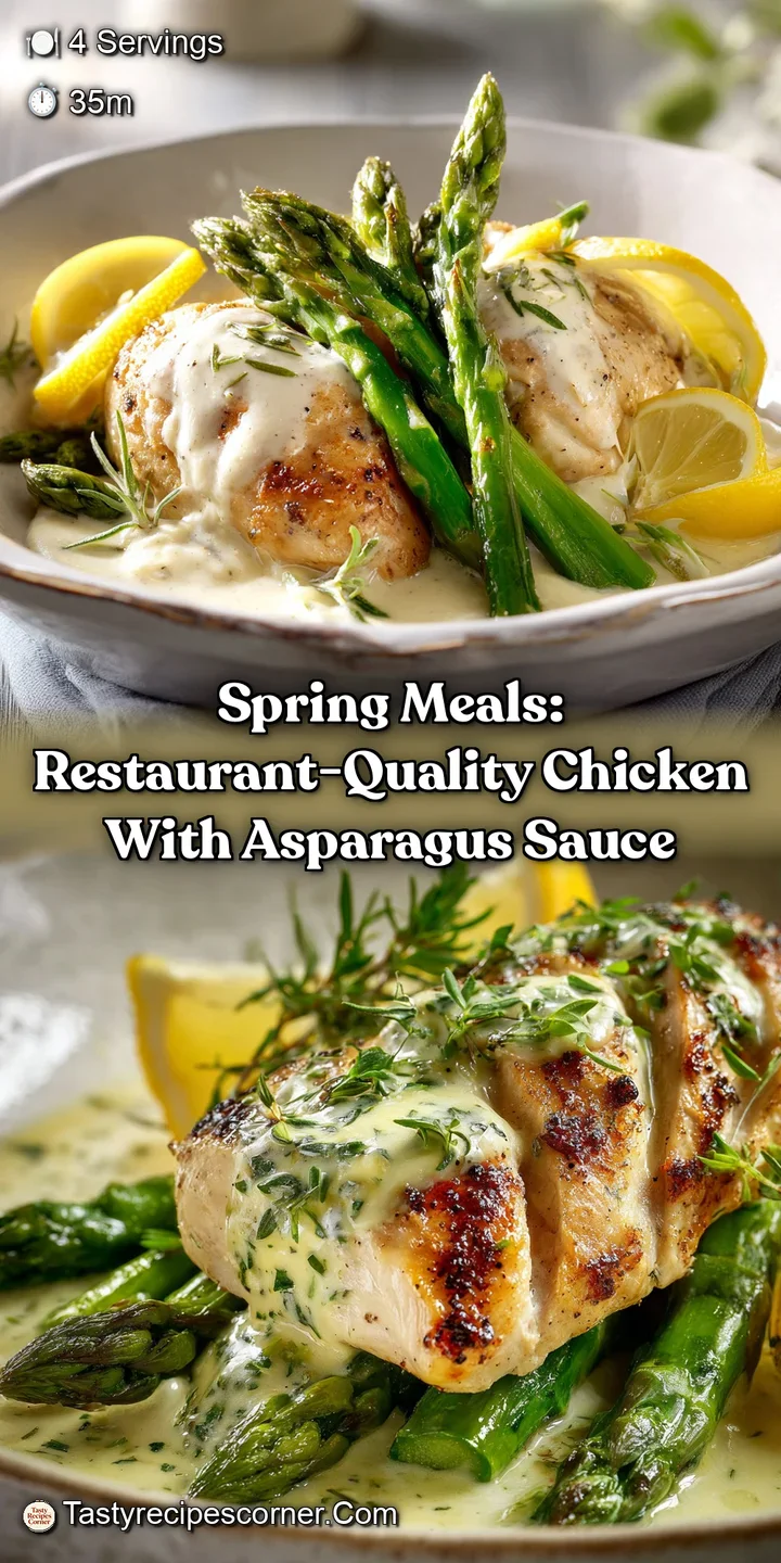 Spring Meals: Restaurant-Quality Chicken with Asparagus Sauce