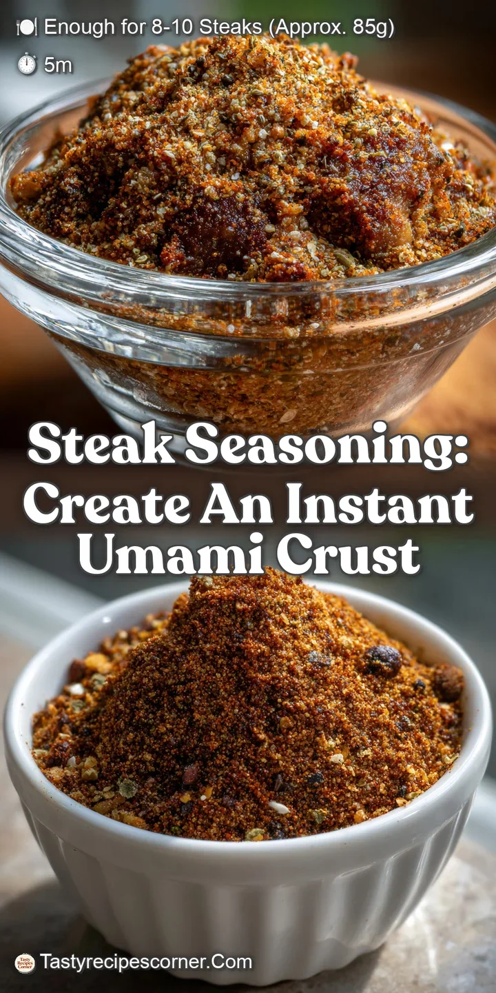 Steak Seasoning: Create an Instant Umami Crust