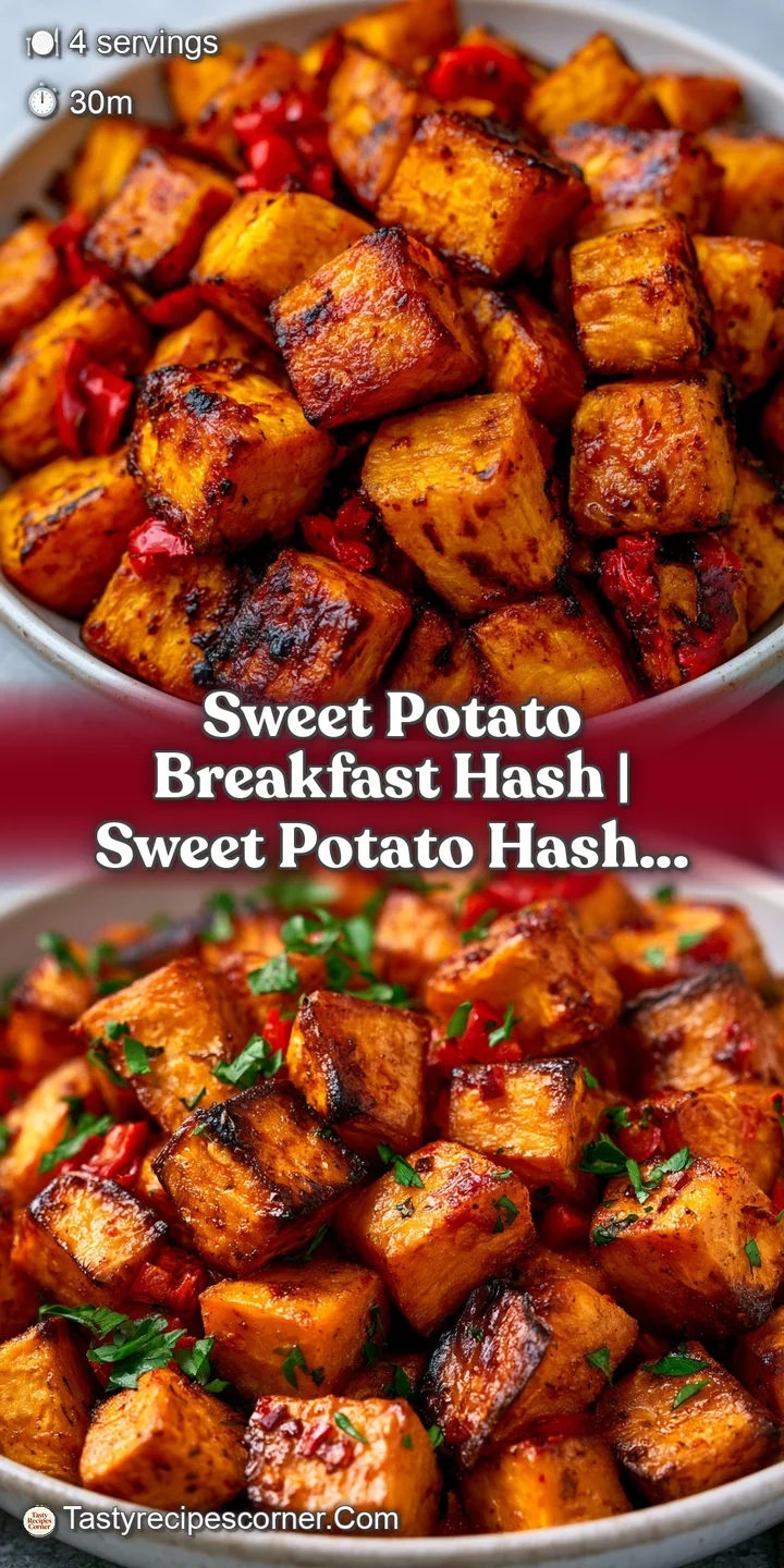 Macro shot of caramelized orange potato chunks featuring a glistening golden crust and flecks of cracked pepper.
