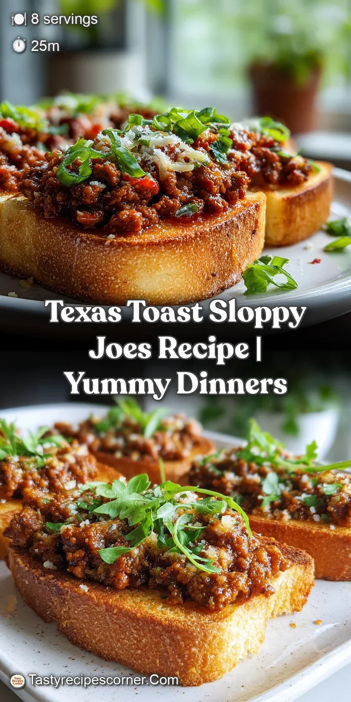 Close-up of a juicy Sloppy Joe on grilled Texas toast, ground meat glistening with rich sauce and melted cheese pull.