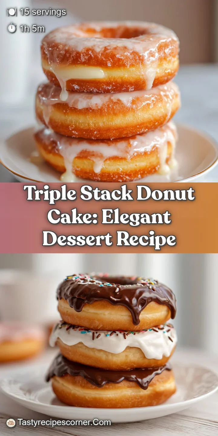 Close-up of a glazed donut cake, showcasing soft texture, sweet frosting, and rainbow sprinkles. A sweet treat!