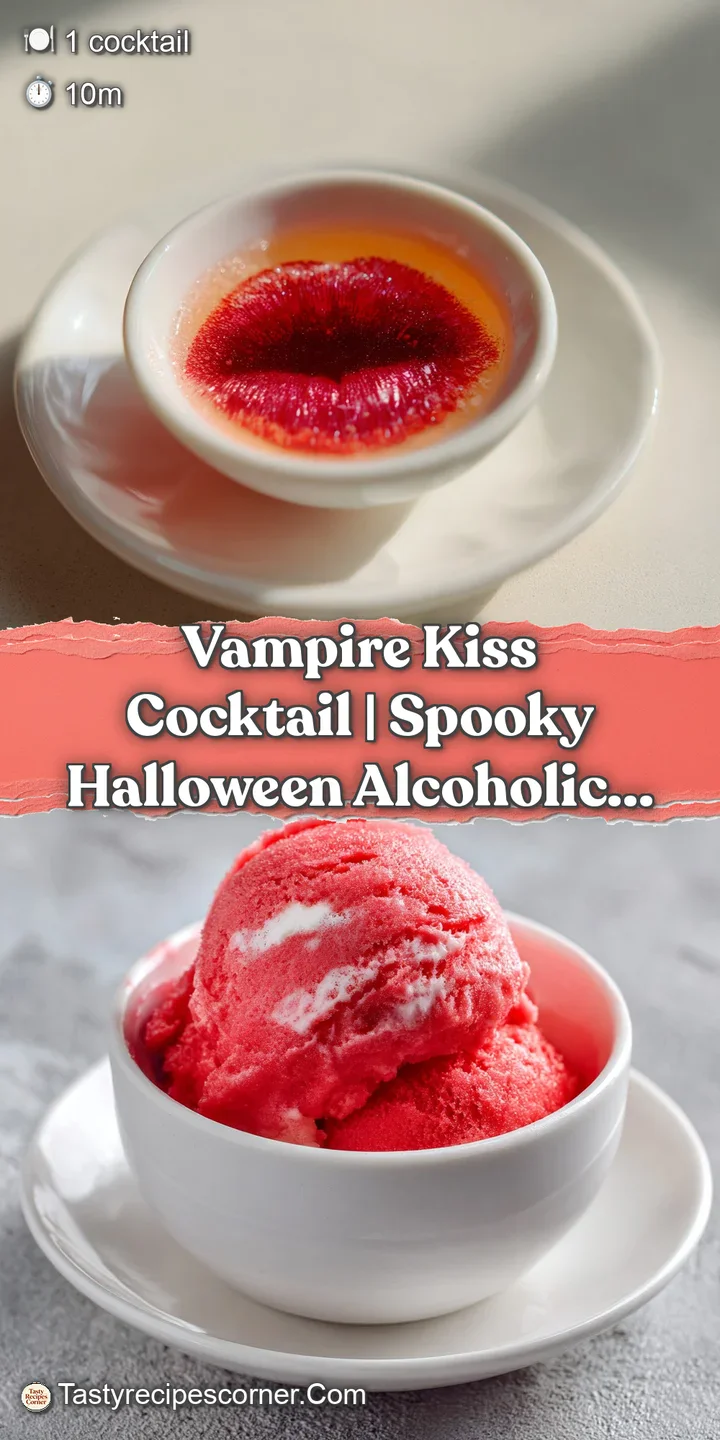 Close-up of a deep red, jewel-toned drink, condensation beading on the curved glass.