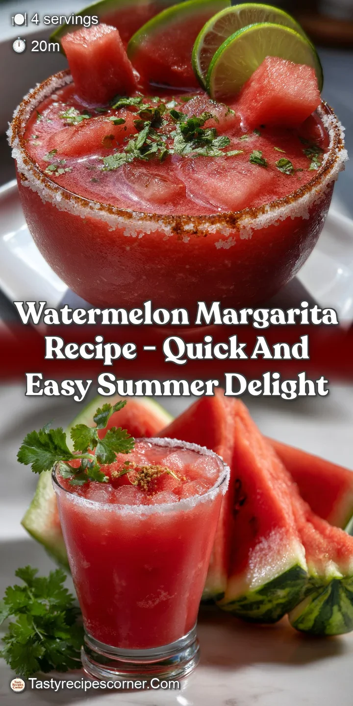 Watermelon Margarita Recipe - Quick and Easy Summer Delight