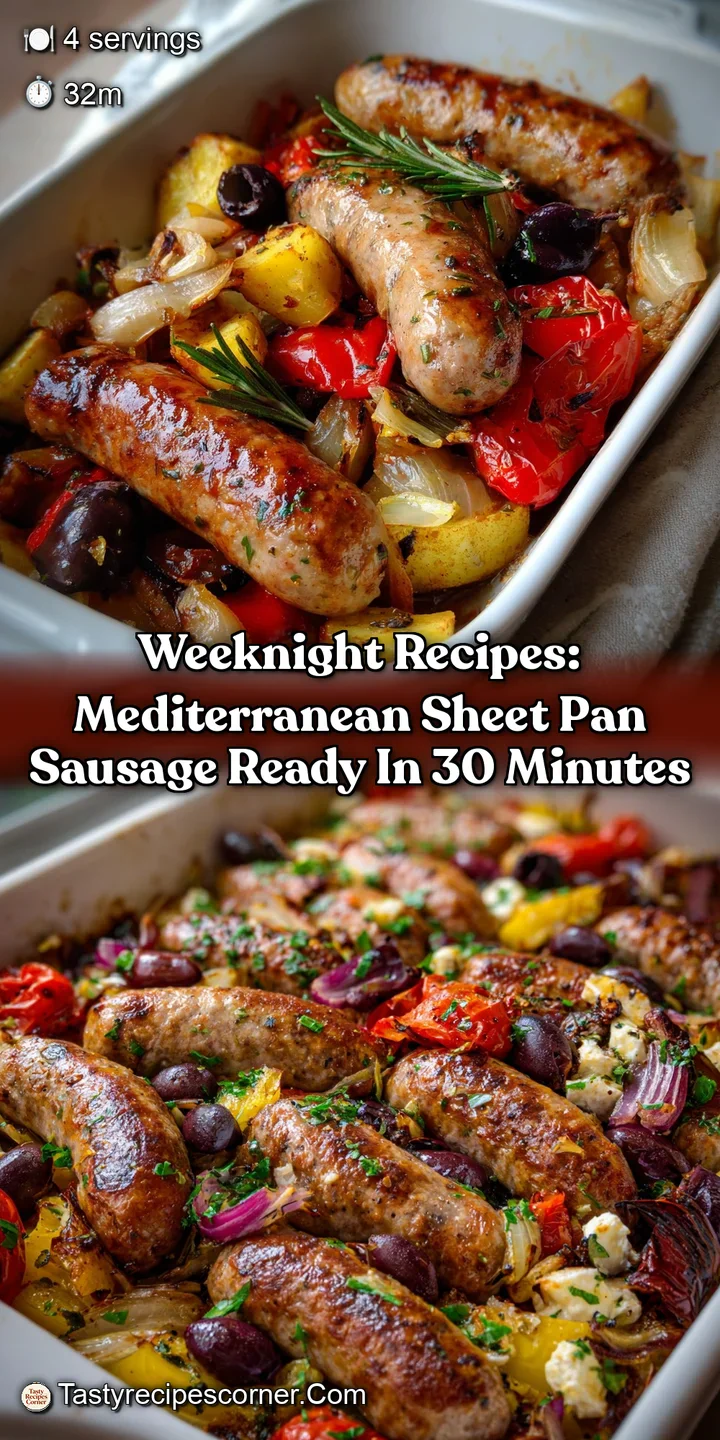 Weeknight Recipes: Mediterranean Sheet Pan Sausage Ready in 30 Minutes