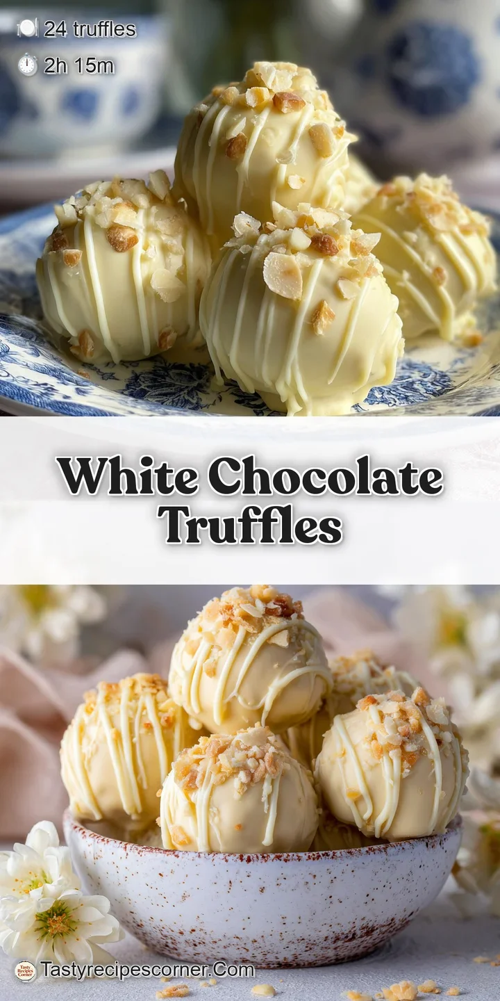 Close-up of luscious, pale white chocolate truffle, generously coated in rich, dark cocoa powder, revealing its smooth, ve...