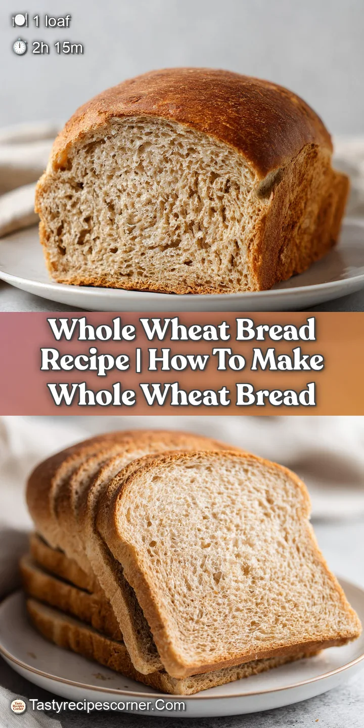 A close-up reveals the inviting, porous texture of a freshly baked whole wheat bread slice.