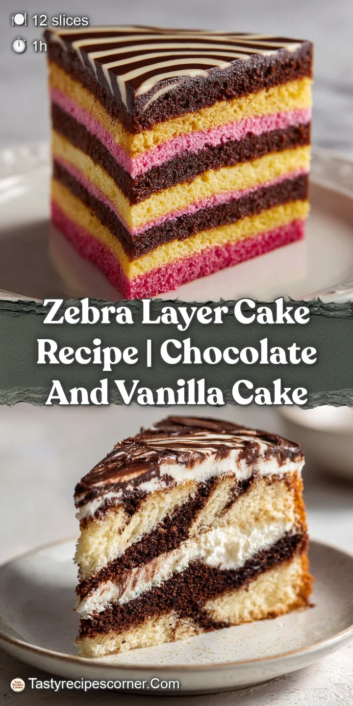 Up-close, a tempting bite of zebra cake, its moist crumb and creamy frosting a textural and flavorful delight. A simple, y...