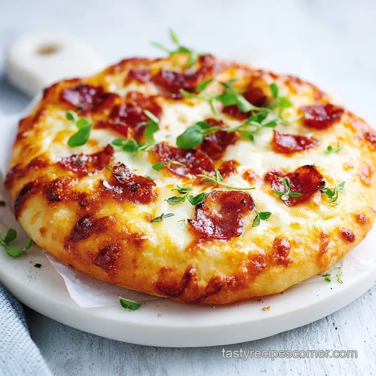 A slice of savory pizza, generously topped, rests on a rustic wooden board, ready to enjoy.