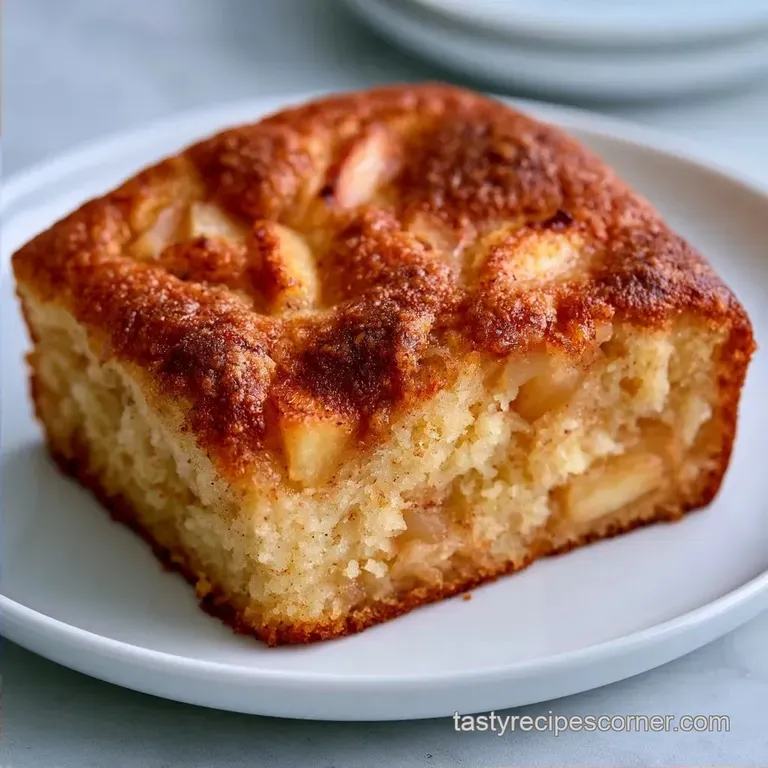 Moist Apple Cinnamon Snack Cake
