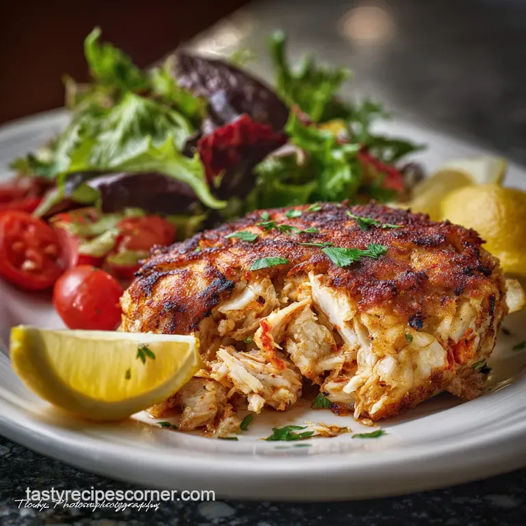 Maryland Crab Cake: Minimal Binder Perfection presentation