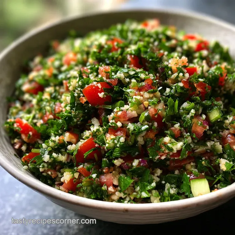 Authentic Lebanese Tabbouleh Recipe