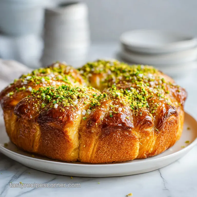 Baklava Pull Apart Bread: Buttery & Flaky