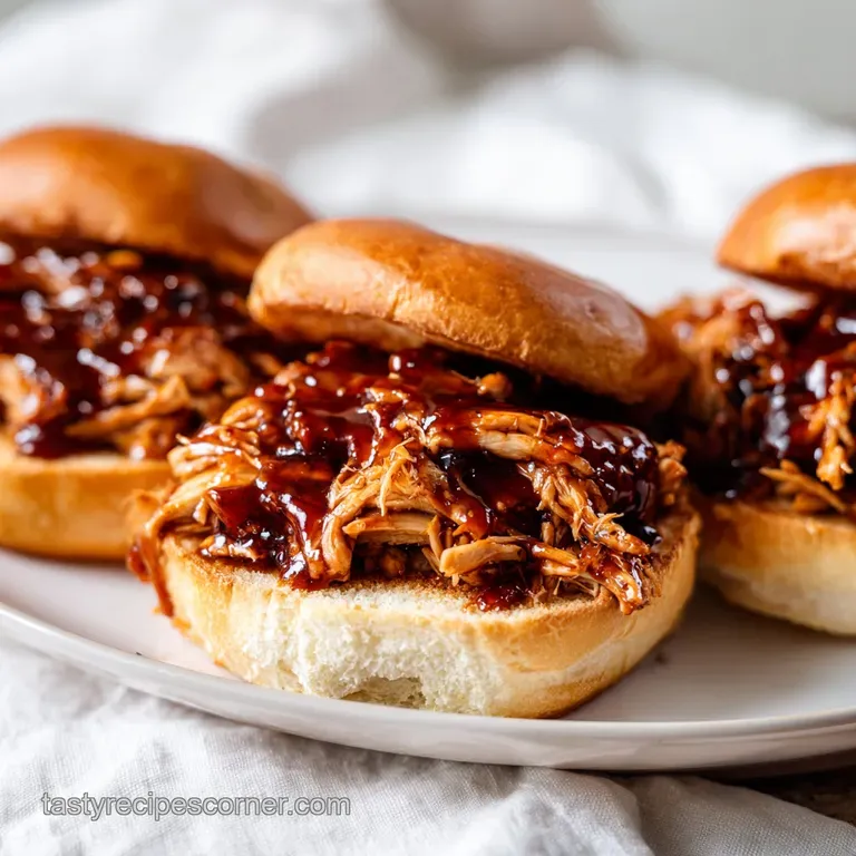 Crockpot BBQ Chicken Sandwiches: Tangy and Tender