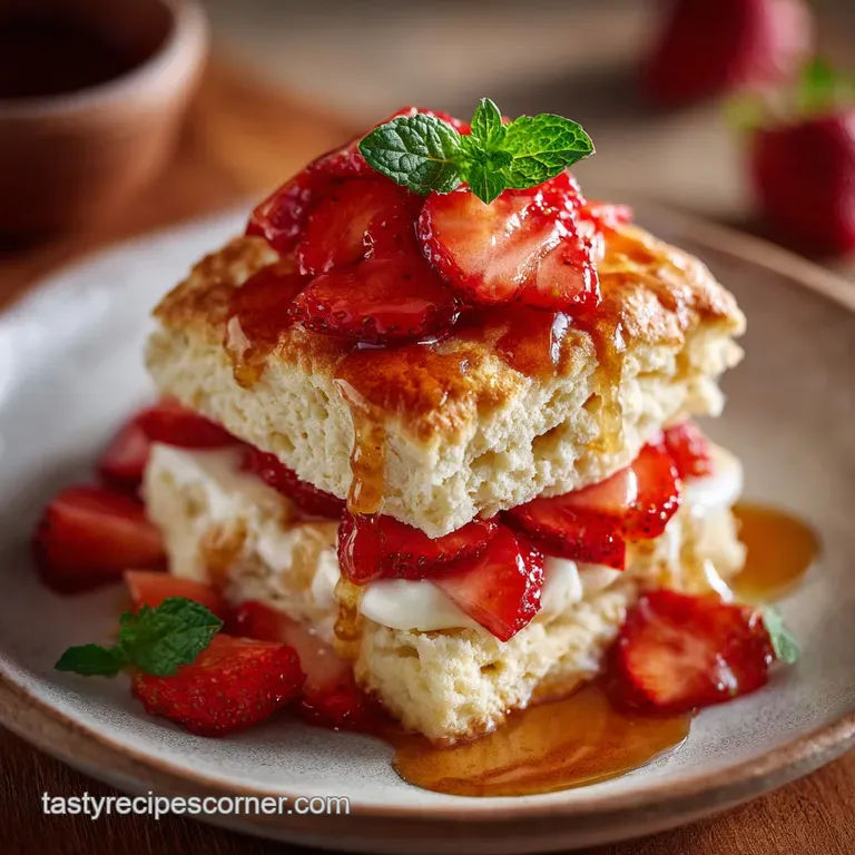 Bisquick Shortcake: the Easiest Recipe for Flaky Strawberry Biscuits presentation
