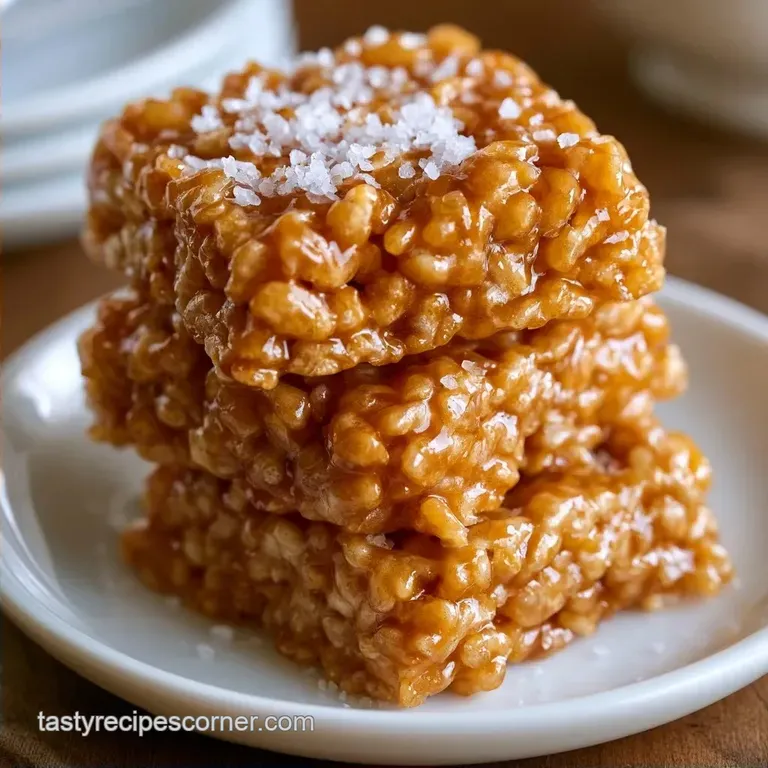 Brown Butter Krispie Treat with Sea Salt