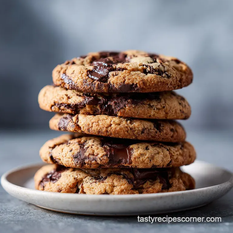 Chocolate Chunk Cookies with Browned Butter