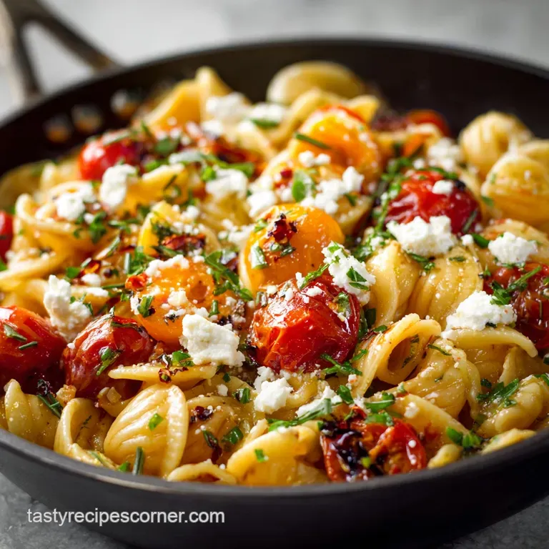Cherry Tomato Recipes: The Best Burst Tomato Feta and Lemon Orecchiette