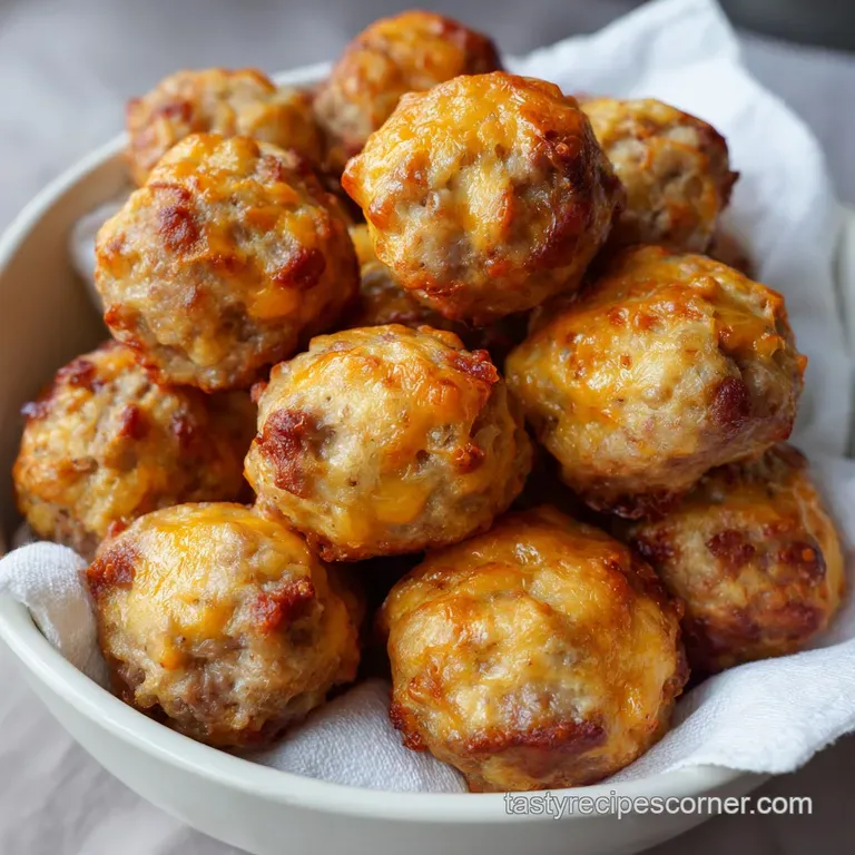 Sausage balls: The Perfect Cheesy Bite