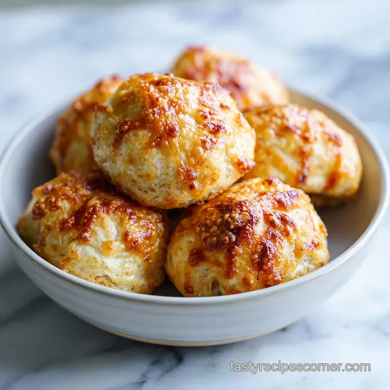 Cheesy Sausage Puffs: Golden and Savory