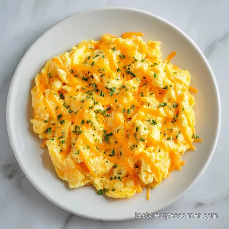 Soft, golden curd eggs served on a minimalist ceramic plate with a side of crisp toast and a sprig of fresh parsley.