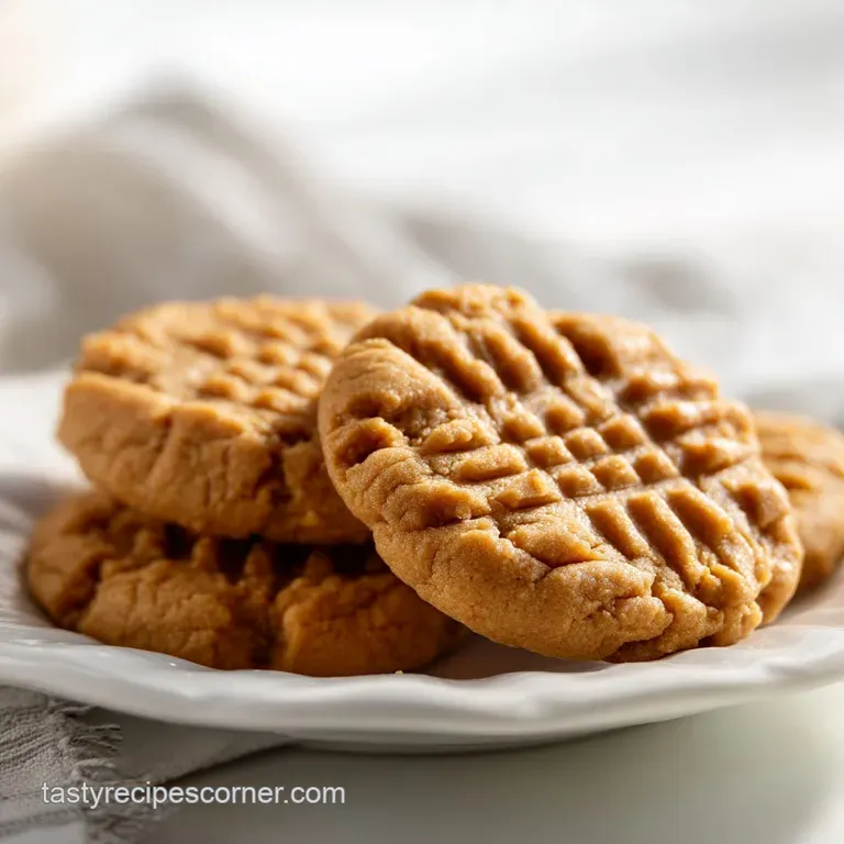 Peanut Butter Cookies: the Classic Criss-Cross Crunch presentation