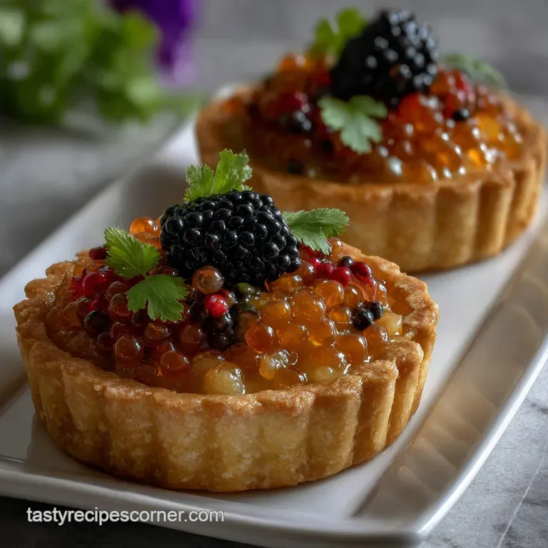 Caviar Tart a Perfectly Chic and Easy New Years Eve