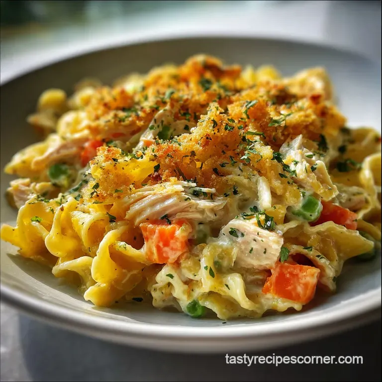 Chicken Noodle Casserole: Comforting Bake
