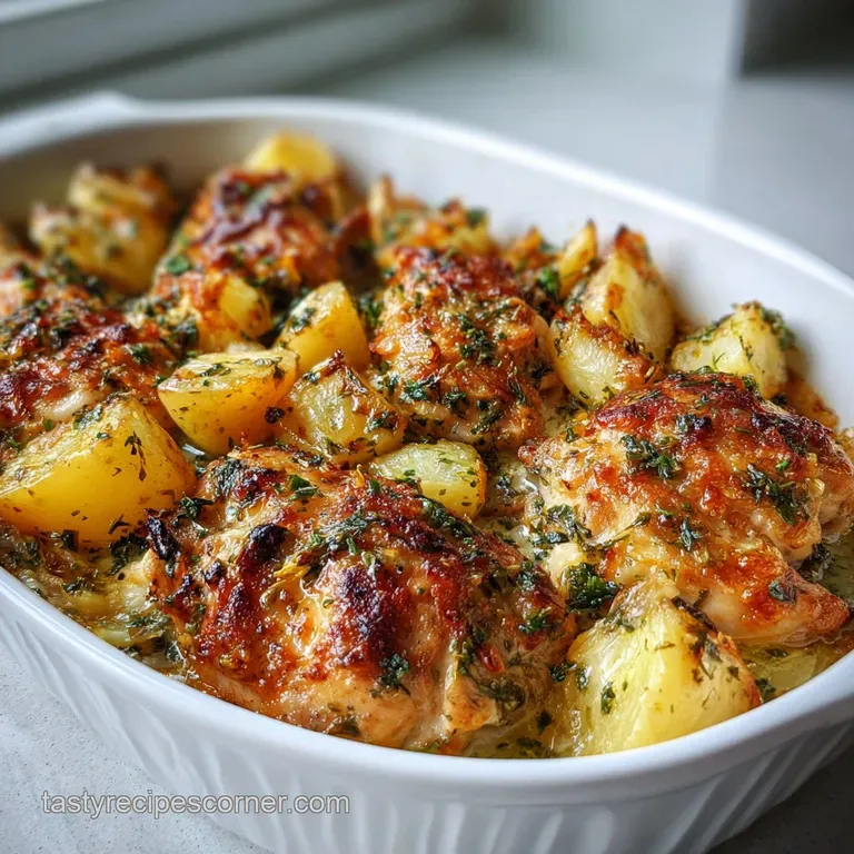 Chicken and Potato with Garlic and Herbs