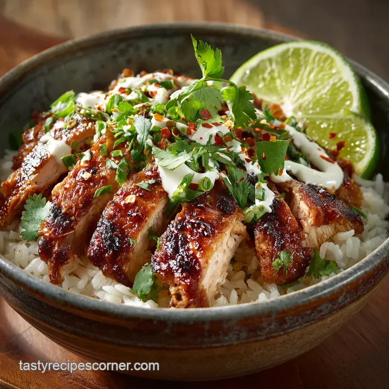 The Chipotle Bowl Recipe: Smoked Chicken Zesty Lime Rice