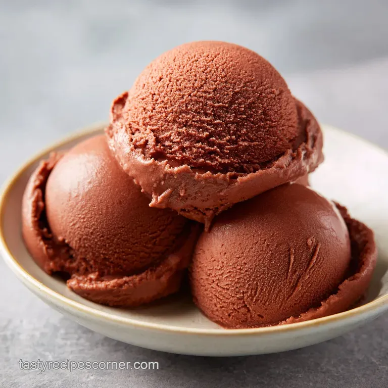 Dark Chocolate Sorbet: Failure-Proof and Velvety