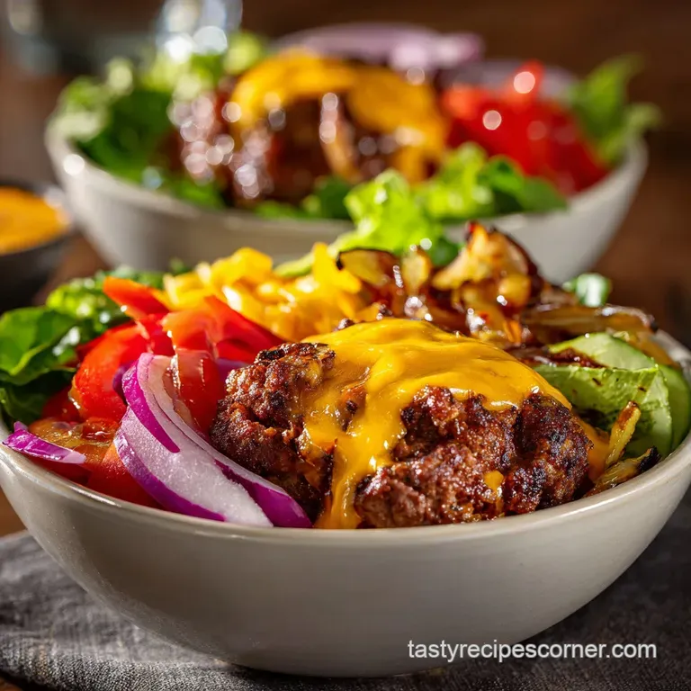 Burger Bowl: The Cheeseburger Done Right with Signature Special Sauce