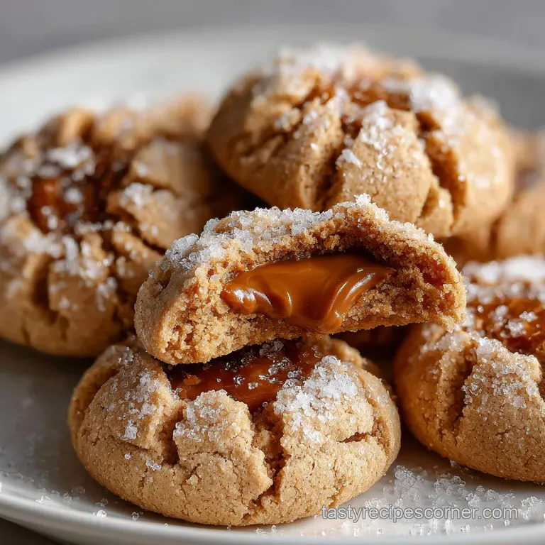 Peanut Butter Blossom Cookies: Classic Crinkle-Top Recipe presentation