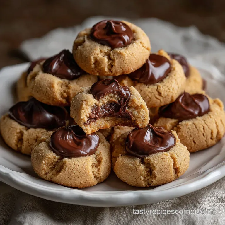 Peanut Butter Blossoms: Soft Hugged with Chocolate
