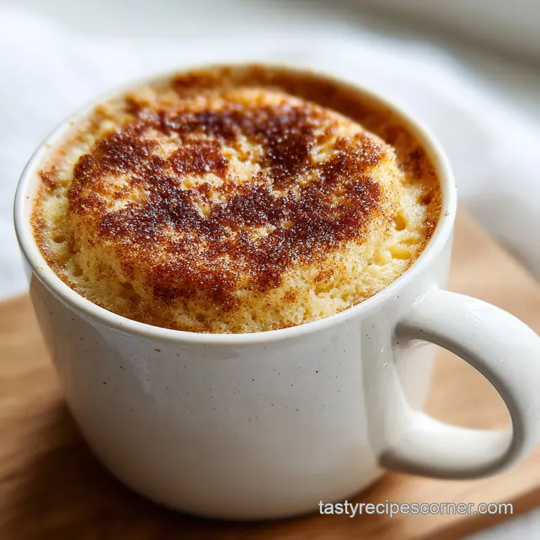 Coffee Cake in a Mug: Cinnamon Spice