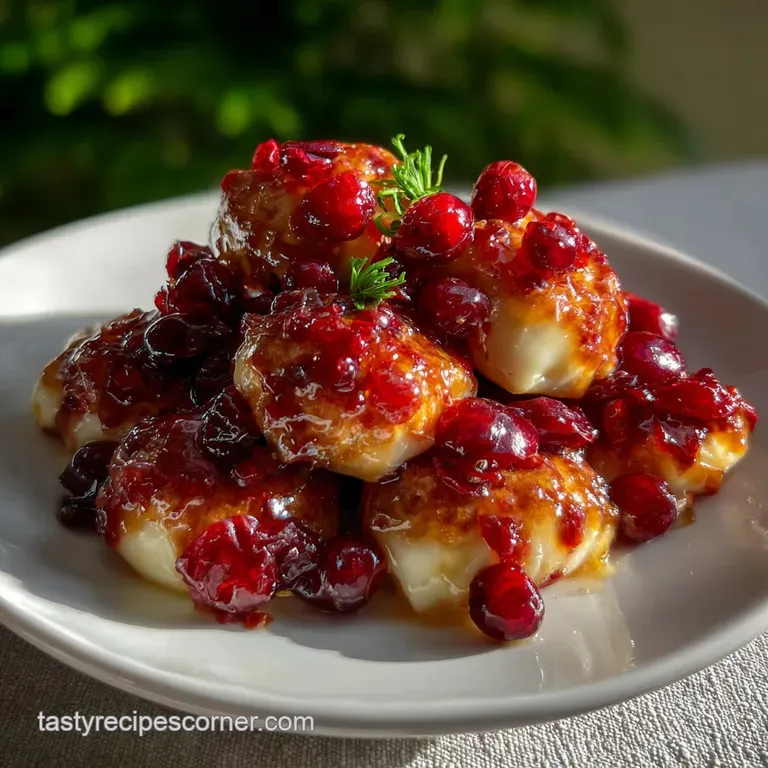 Honey-Glazed Cranberry Brie Bites | Instant Party Magic
